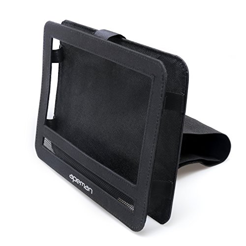 apeman-9-95-Car-Headrest-Mount-Holder-Strap-Case-for-Portable-DVD-Players-with-Swivel-Flip-Screen-Oxford-Fabric-Black