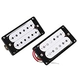 Este conjunto de pastillas humbucker están diseñados para la guitarra eléctrica. Cada pastilla incluye tornillos de ajuste y resortes y un anillo pickup negro. Gran reemplazo para sus pastillas rotas, sucio o viejo. Asegúrese de hacer su función de guitarra perfectamente!