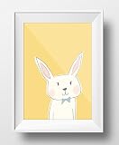 Willkommen Baby-Poster Set – Poster und Kinderzimmer-Dekoration für das Neugeborene mit süßen Tieren für Babies und Kleinkinder, Set aus 7 Stück ohne Rahmen, 13x18cm, Fotopapier, Pastellfarben - 6