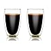 Produktbild Doppelwandige Weingläser, starke Doppelwandige isolierte Trinkgläser Thermo Espresso Gläser Latte Cappuccino Kaffee Becher Teetasse Borosilikat Trinkgefäße, 450ml / 15.8oz, 2er Set