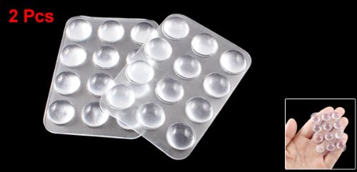 2 PCS Klar Gummi Stoßdämpfer weichen Pad für Closestool - 2