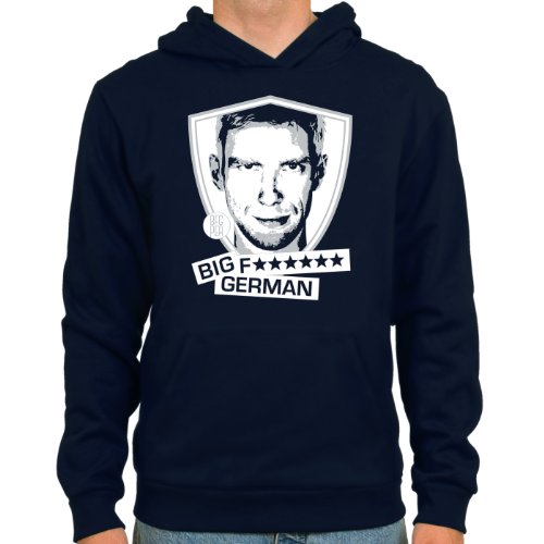SpielRaum Hoodie Per BFG Mertesacker ::: Farbe: navy ::: Größen: S-XXL ::: Fußball-Kult