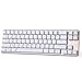Produktbild Qisan Mechanische Tastatur Gaming Tastatur OUTEMU Blaue Schalter 68-Tasten Mini-Design (60%) Gaming Wired Keyboard Weiß Golden Magicforce