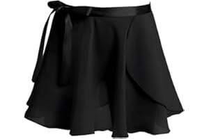 ranrann Gonnellino a Portafoglio da Danza e Balletto in Chiffon per Bambini e Ragazze Gonna per Danza Classica per Body con Fascia Regolabile in Vita Dancewear