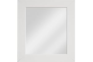 Frame Company Watson Range Framed Mirror, White, 10x8-Inches