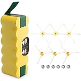 efluky 3,5Ah Bateria roomba con kit Cepillos para iRobot Roomba 500 510 520 530 540 550 560 570 580 595 600 610 620 630 650 660 670 680 700 720 750 760 770 780 800 850 860 870 880 890ect.- total 13pcs