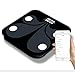 Produktbild TKFY Bluetooth Smart Bathroom Scale Body Fat Scales Für Gesundheit 48 Datenpunkte, um Ihnen zu helfen, Gewicht zu verlieren Mit Smartphone-App 180KG Black