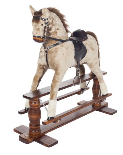 Brand New LUXURIOUS VERY LARGE Rocking Horse "SATURN PINTO" from MJMARK