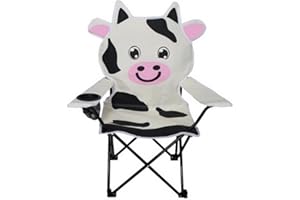 LINDER EXCLUSIV Kinder-Anglersessel mit Getränkehalter MC2504 Motivauswahl (weiß (Kuh))