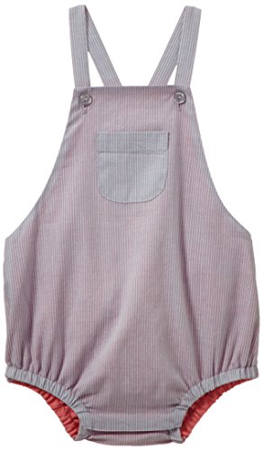 CdeC by Cordelia de Castellane Baby Girls 0-24m Tiny Striped Dungarees, Grey (Zebra Acier), 3-6 Months (Manufacturer size: 6 Months)