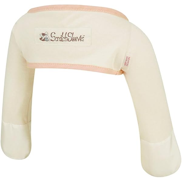 ScratchSleeves Moufles Anti-Grattage Bébé Enfant - Rose, Reste En Place