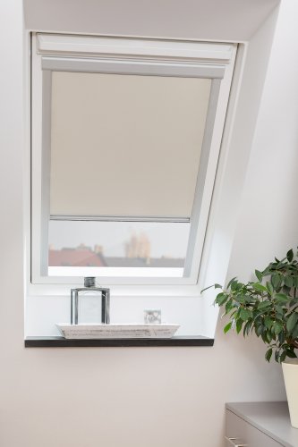 Lichtblick DRS.F06.05 Dachfensterrollo Skylight für Velux Dachfenster, Thermo, Verdunkelung – Creme (F06) - 3