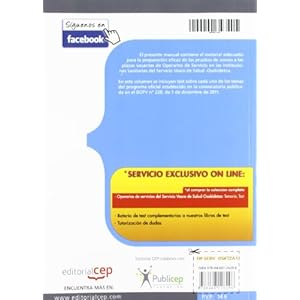 Operarios de servicio  del Servicio Vasco de Salud-Osakidetza. Test