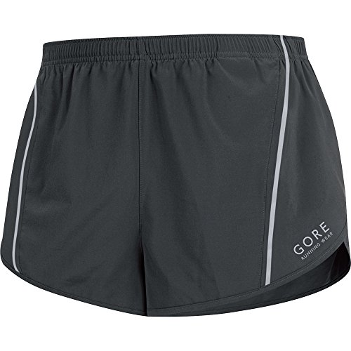 GORE RUNNING WEAR Herren Kurze Laufshorts mit integrierter Boxershorts, Atmungsaktiv, GORE Selected Fabrics, MYTHOS 4.0 Split Shorts, Größe L, Schwarz, TMYTMS - 4