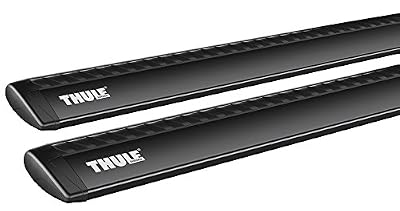 THULE 969200 Barres de toit WingBar 969B en aluminium - Noir Longueur 127 cm