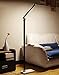 Produktbild Moderne Beleuchtung Standard Stehleuchte, Lesung / Stehleuchte + und 5 Helligkeitsstufe Mutter und Kind Boden Licht Schlafzimmer Büro Dormitory Hotel Stehendes Licht ( Farbe : Black touch-5 brightness adjustable )