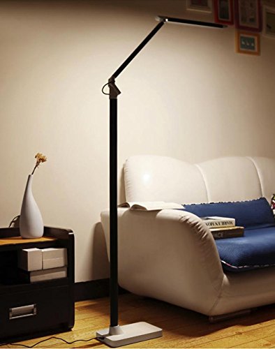 Preisvergleich Produktbild Moderne Beleuchtung Standard Stehleuchte, Lesung / Stehleuchte + und 5 Helligkeitsstufe Mutter und Kind Boden Licht Schlafzimmer Büro Dormitory Hotel Stehendes Licht ( Farbe : Black touch-5 brightness adjustable )