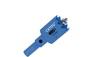 CATITO 25 mm bimetallisk hålborr, hålsåg för inbyggda lampor, tum hålfräs för LED-inbyggd belysning, perfekt för plast, trä