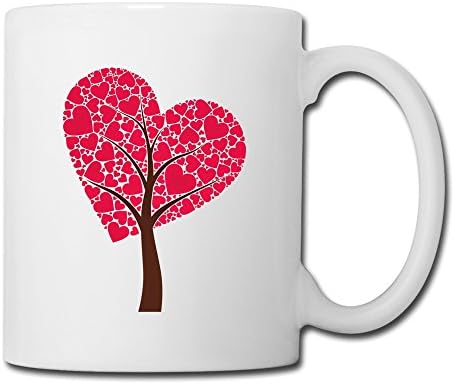 ROUNG Red Little Trees Coffee Mugs White