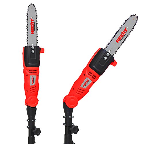 HECHT Elektro-Hochentaster 971 W Astkettensäge Profi-Astsäge (750 Watt, Schwertlänge: 30,6 cm, Teleskop-Stange von 2 bis ca. 2,80 m) - 2