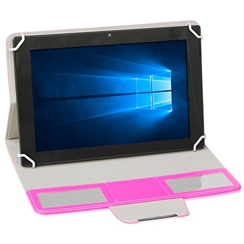 Tablet Tasche mit Ständerfunktion Hülle für Medion Lifetab P9702 X10302 P10400 P10506 P10505 S10366 S10352 Tablet von Schutztasche in Pink Schutzhülle Universal Stand Tasche Etui Cover Case hochwertige Verarbeitung von UC-Express - 2