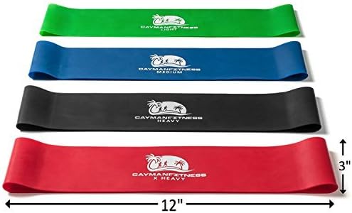 Resistance Loop Bands, Yoelike Set of 5 Fitness Exercise Bands with Guide Book and Carry Bag, Perfect for Home Fitness, Yoga, Stretching, Strength Training, Physical Therapy