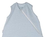 Popolini Sommer-Schlafsack blau-grau Bio-Baumwolle (einlagig, ungefüttert)