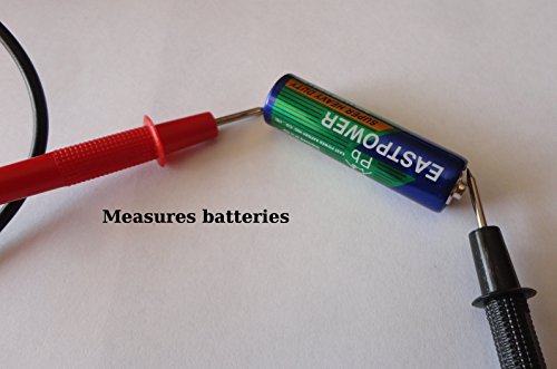 Qprods – Digital-Multimeter. Hintergrundbeleuchtung, Hold-Funktion. Maßnahmen Volt, Ampere, Ohm, Temperatur, Kontinuität, Dioden. Überlastschutz. 2 Jahre Herstellergarantie. Mit Batterie - 3