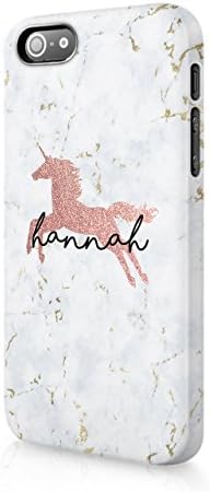 Tirita Personalised Initials Custom Hard Phone Case Compatible with Samsung Galaxy S6 PRINTED GLITTER, NOT REAL GLITTER Magical Creatures Unicorn Fairy Phoenix Mermaid