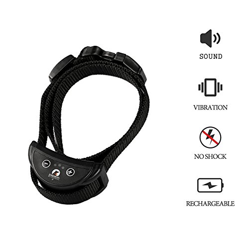 Eetoptech No shock bark collar Adjustable Bark Stop Training Device with 5 Level Sensitivity and Vibration for Dogs Safely Stop Barking