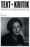 Image de Herta Müller (TEXT+KRITIK 155)