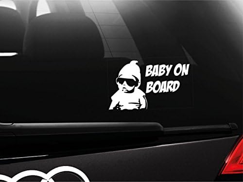 Baby On Board - Hangover Style Car Bumper Window Sticker