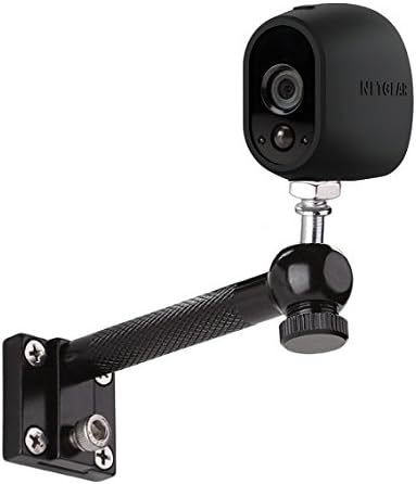 Aluminum Plugable Wall Mount Holder Stand Bracket with Tripod Ball Head for NetGear Arlo,Arlo pro,Arlo go Security Cameras