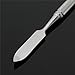 Hrph Stainless Steel Cosmetic Semicircle Five-hole Makeup Palette Nail Art Palette Mixing Spatula Cosmetic Makeup Tool Kits