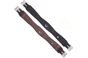 Elico Memory Foam Girths - Available in Black&Brown - Various Sizes (Black, 46")