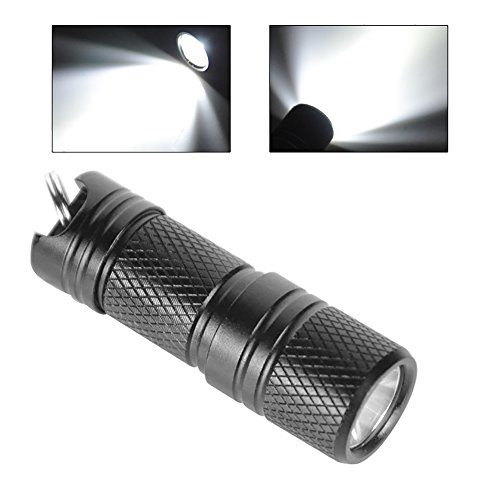 Boruit LED Flashlight ,Micro USB Mini Taschenlampe,Micro Taschenlampe Aufladbare Wasserdicht zum Innenbeleuchtung und Bewegungen im Freien (Schwarz) - 3