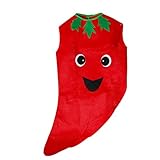 Gazechimp Erwachsene Kostüm Obst Muster - Chilli - 