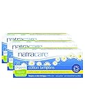 PACK OF 3 Natracare Organic Tampons Regular (non-applicator)