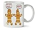 Produktbild MugWorld Two Cute Ginger Bread Cookies Klassische Teetasse Kaffeetasse
