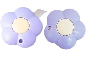 LUXYLEI Mini Couteau Utilitaire 2 pièces Mignon Fleur Forme rétractable Couteau Utilitaire Coupe-boîte ouvre-Lettre avec Trou Papier Outil de Coupe