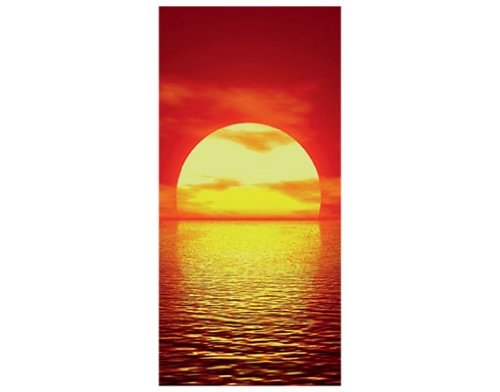 Fototapete Tür Papier No.15 ‚RED SUNSET‘ 100x210cm Foto Tapeten Sonne , Größe:210cm x 100cm - 2