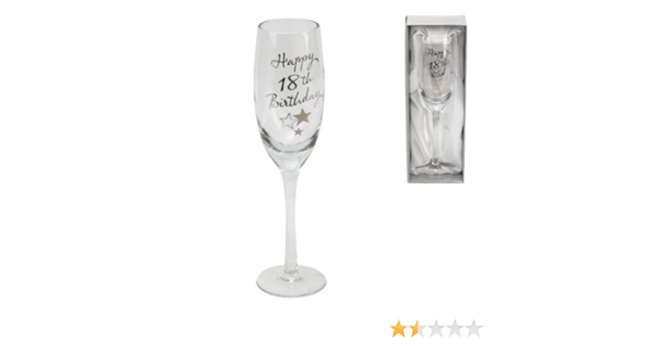 Juliana Personalised Happy 18th Birthday Champagne Glass Flute In Gift Box G Add Your Own Message Amazon Co Uk Home Kitchen