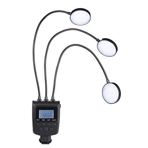 Andoer ML-3D Magic LED Makro-Blitz-Licht-Lampe Speedlite GN31 5500K Metallschlauch Winkeleinstellung LCD-Display Fotografie Makrofotografie für Canon Nikon Panasonic Olympus MI-Sony DSLR-Kamera Andoer ML-3D Magic LED Makro-Blitz-Licht-Lampe Speedlite GN31 5500K Metallschlauch Winkeleinstellung LCD-Display Fotografie Makrofotografie für Canon Nikon Panasonic Olympus MI-Sony DSLR-Kamera Bilder