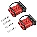 Produktbild Sanzhileg Anti Staub Feuchtigkeit 175A Batterie Quick Connect Stecker Werkzeug 2-4 Gauge Driver Kit Recovery Winch für Anhänger Fahrzeuge - Red & Black