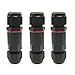 Produktbild TOOGOO Verbindungsmuffe Kabelverbinder Wasserdicht IP68 CUJ-01 Verbindungsbox fuer Diametre 1-11 mm Kabeldurchmesser 3er-Pack,Schwarz