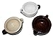 korium Shaving Scuttle Beige 'n Black - handmade ceramics