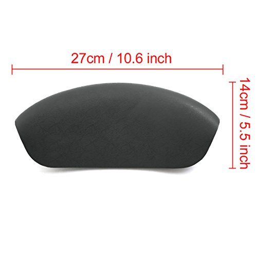 sourcingmap® 10,6 Zoll x 5,5 Zoll grau Spa Bad Kissen Hals Rücken Kopfstütze Badewanne Kissen - 3