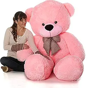 TEDSTREE 2 Feet/60cm Pink Skin Friendly Ultra Soft Teddy Bear for Kids, Lovable Huggable Cute Soft Giant Teddy Bear Perfect Present for Birthdays, Girlfriends -(Pink -2 Feet/60cm)