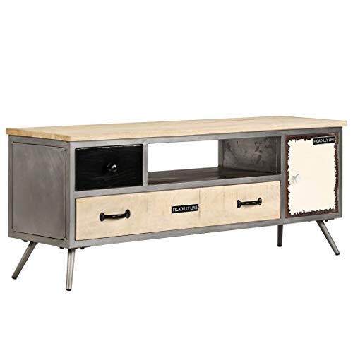 Buy Festnight Metal Frame TV Industrial Retro Style TV Unit