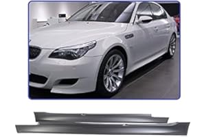 Lago Tuning Minigonne Sottoporta Nero ABS Pronta per la Verniciatura per BMW Serie 5 E60 E61 2003-2010